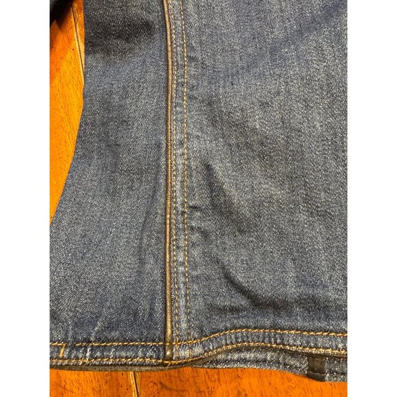 Theory Womens Denim Blazer Jacket Patty L Louisiana Style Size S Blue Button Fro - Picture 15 of 16